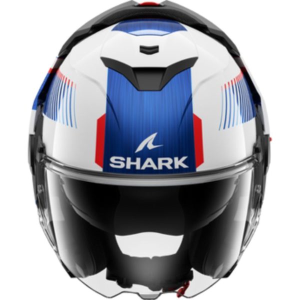 Casco Shark OXO SIKTER White Chrome Blue