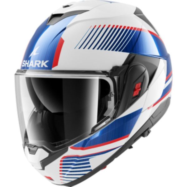 Casco Shark OXO SIKTER White Chrome Blue