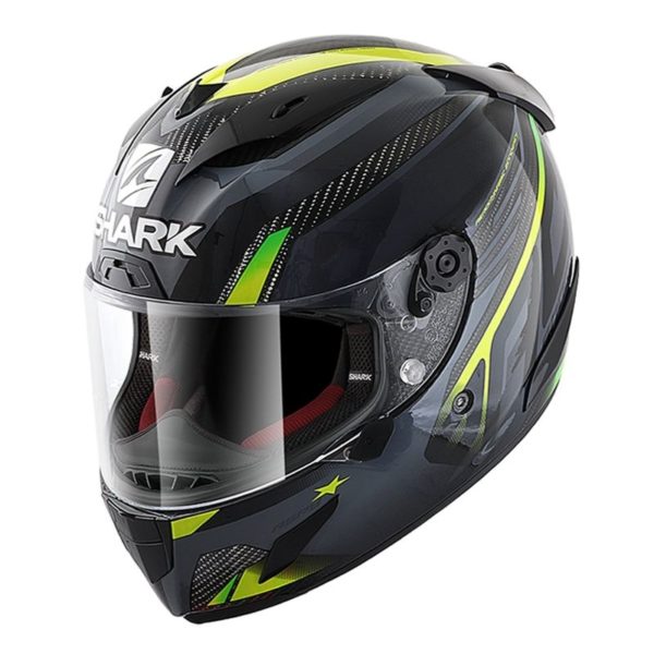 Casco Shark RACE-R PRO CARBON ASPY Carbon Anthracite Yellow