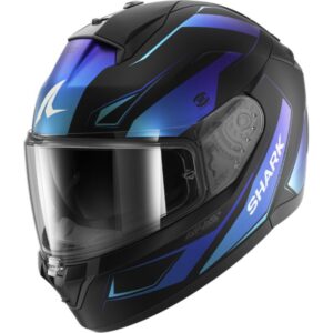 CASCO SHARK RIDILL 2 MEKARIUM Mat Black Blue Blue