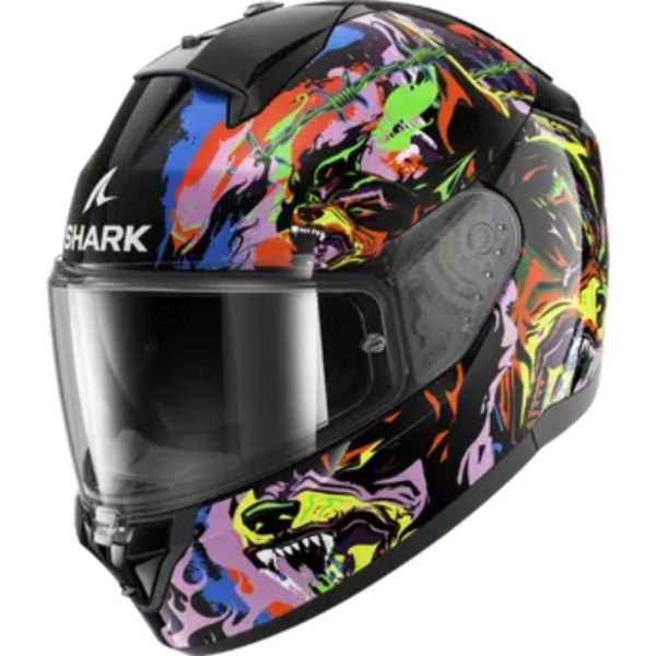 Casco Shark RIDILL 2 RAGING BEAST Black Violet Yellow