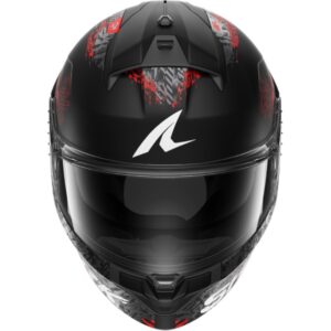 CASCO SHARK RIDILL 2 SPEED-VIB Mat Black Anthracite Red
