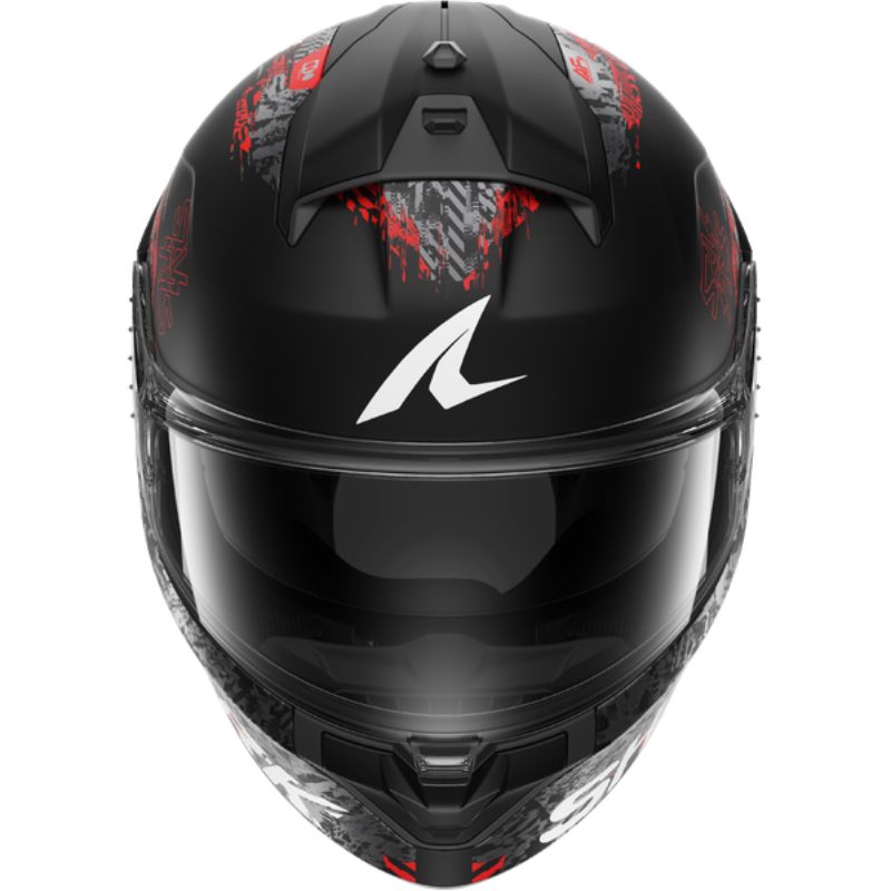 CASCO SHARK RIDILL 2 SPEED-VIB Mat Black Anthracite Red