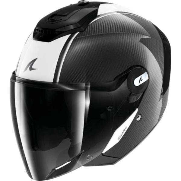 Casco Shark RS JET CARBON SKIN Carbon White Black