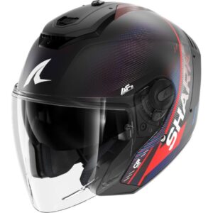 CASCO SHARK RS JET CARBON SPEED-TECH Mat Carbon Blue Red