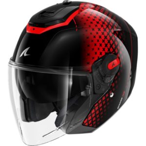 Casco Shark RS JET STRIDE Black Red Anthracite