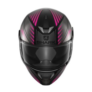 CASCO SHARK SKWAL 2 HALLDER Mat Black Anthracite Purple