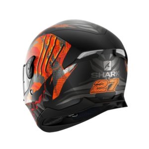 CASCO SHARK SKWAL 2 IKER LECUONA Mat Black Orange Silver