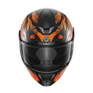 CASCO SHARK SKWAL 2 IKER LECUONA Mat Black Orange Silver