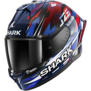 CASCO SHARK SKWAL CUP REPLICA ZARCO GP DE FRANCE Blue Chrome Red