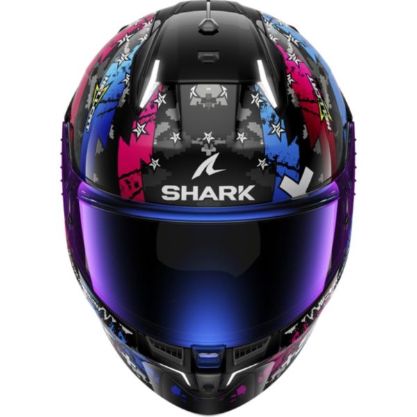 CASCO SHARK SKWAL i3 HELLCAT Black Chrom Blue