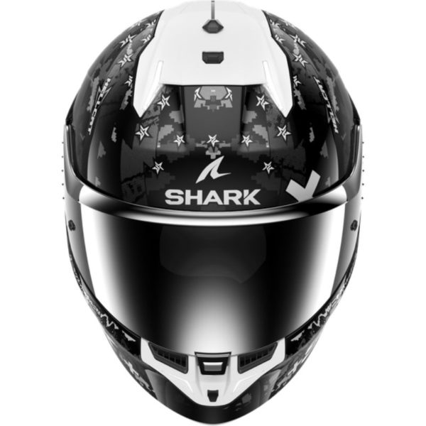 CASCO SHARK SKWAL i3 HELLCAT Black Chrom Silver