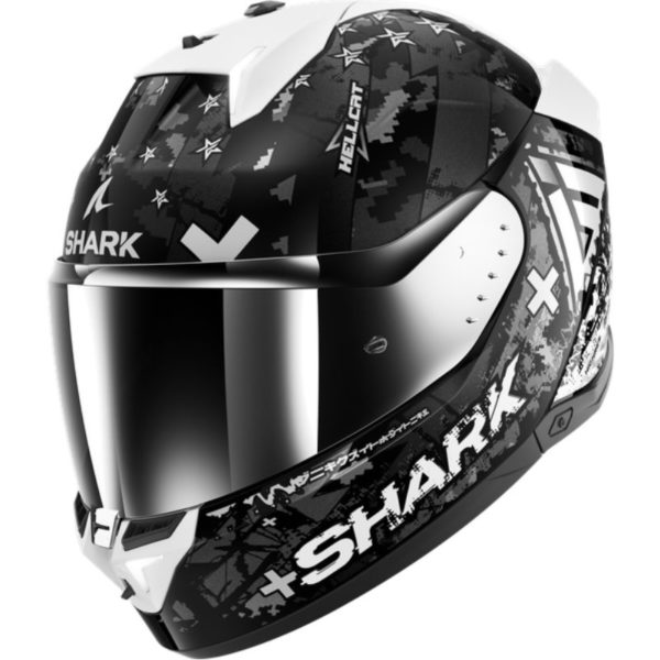 CASCO SHARK SKWAL i3 HELLCAT Black Chrom Silver