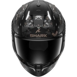CASCO SHARK SKWAL i3 HELLCAT Mat Black Chrom Anthracite