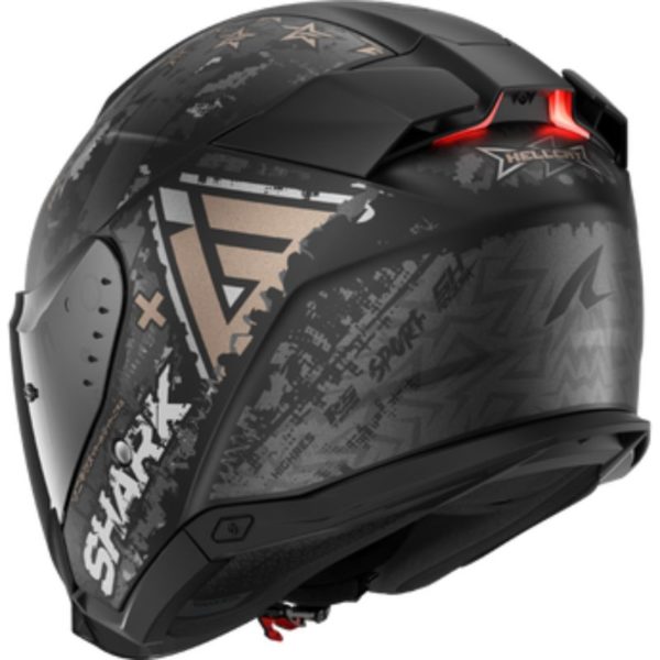 Casco Shark SKWAL i3 JET HELLCAT Mat Black Chrom Anthracite