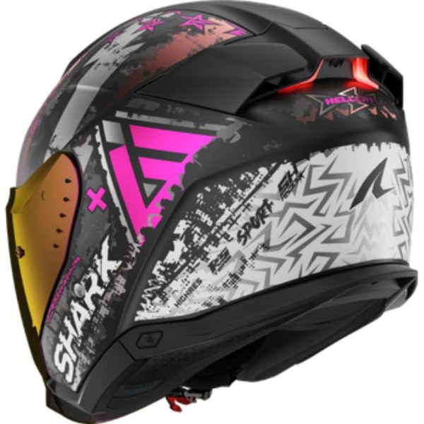 Casco Shark SKWAL i3 JET HELLCAT Mat Black Chrom Purple