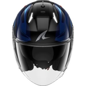 CASCO SHARK SKWAL i3 JET MEKARIUM Black Chrom Orange