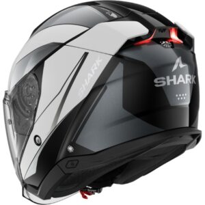 CASCO SHARK SKWAL i3 JET MEKARIUM Black Chrom White
