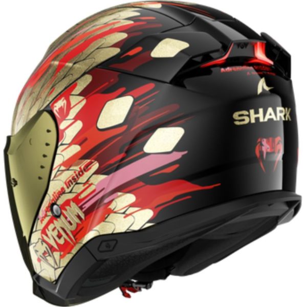 Casco Shark SKWAL i3 JET VENUM Black Red Gold