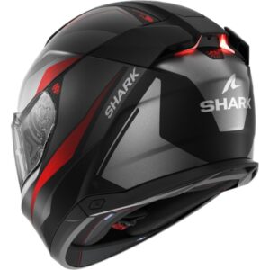 CASCO SHARK SKWAL i3 MEKARIUM Mat Black Anthracite Red