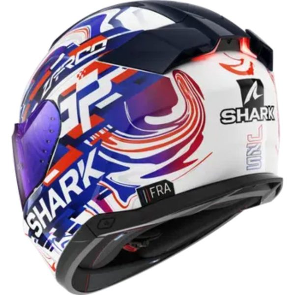 CASCO SHARK SKWAL i3 REPLICA ZARCO GP DE FCE White Violet Blue