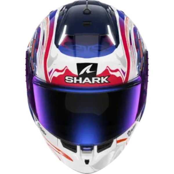 CASCO SHARK SKWAL i3 REPLICA ZARCO GP DE FCE White Violet Blue