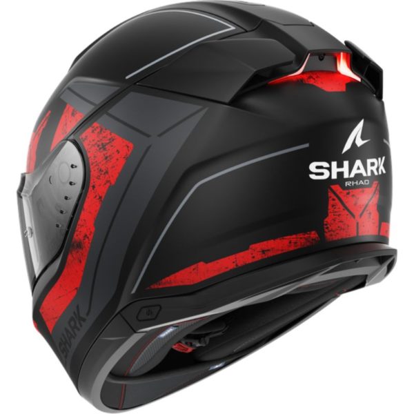 Casco Shark SKWAL i3 RHAD Mat Black Chrom Red