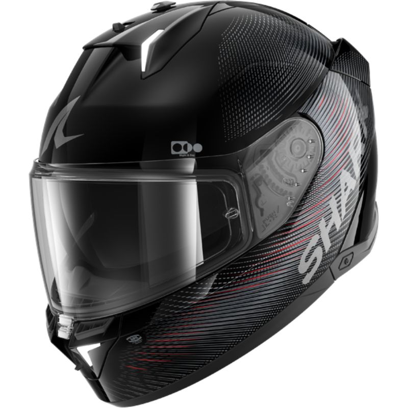 CASCO SHARK SKWAL i3 SP LYNE Black Anthracite Red