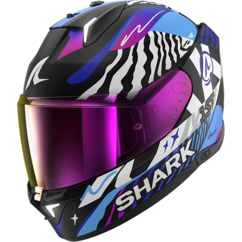 CASCO SHARK SKWAL i3 SPEED-FANCY Black White Blue