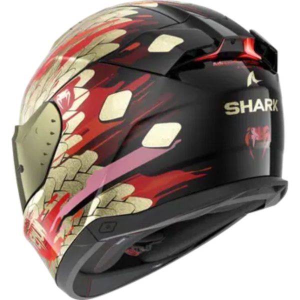 CASCO SHARK SKWAL i3 VENUM Black Red Gold