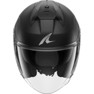 CASCO SHARK SKWAL JET CUP BLANK Mat Black  Mat