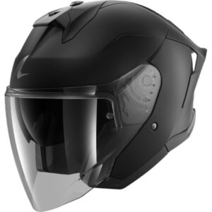 CASCO SHARK SKWAL JET CUP BLANK Mat Black Mat