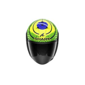 CASCO SHARK SKWAL JET CUP REPLICA GRANADO Mat Blue Green Yellow