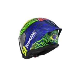 CASCO SHARK SKWAL JET CUP REPLICA GRANADO Mat Blue Green Yellow