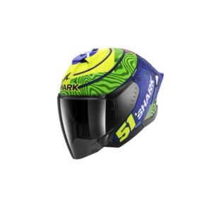 CASCO SHARK SKWAL JET CUP REPLICA GRANADO Mat Blue Green Yellow