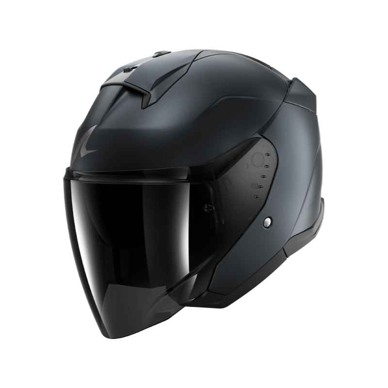 CASCO SHARK SKWAL JET DARK SHADOW Mat Bleu Steel Mat