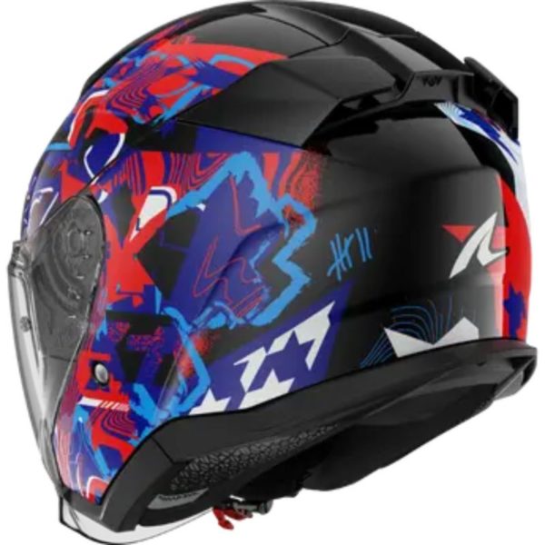 Casco Shark SKWAL JET PRANZ Black Blue Red