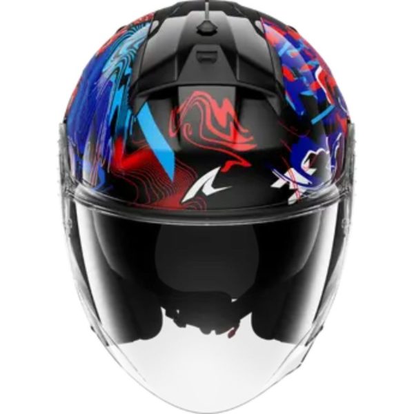 Casco Shark SKWAL JET PRANZ Black Blue Red