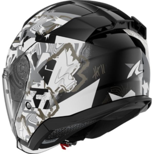 Casco Shark SKWAL JET PRANZ Black White Gold