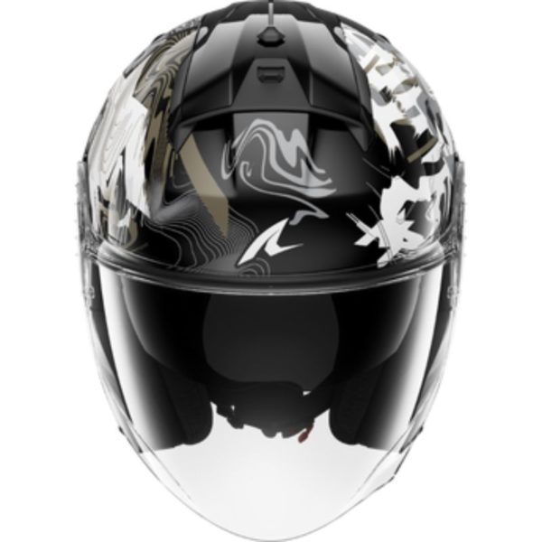 Casco Shark SKWAL JET PRANZ Black White Gold