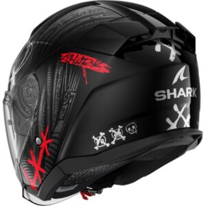 CASCO SHARK SKWAL JET SHIEVER Black Anthracite Red