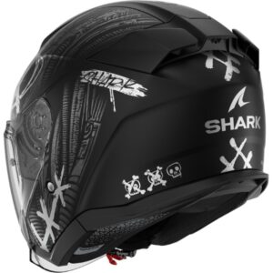 CASCO SHARK SKWAL JET SHIEVER Mat Black Anthracite Silver