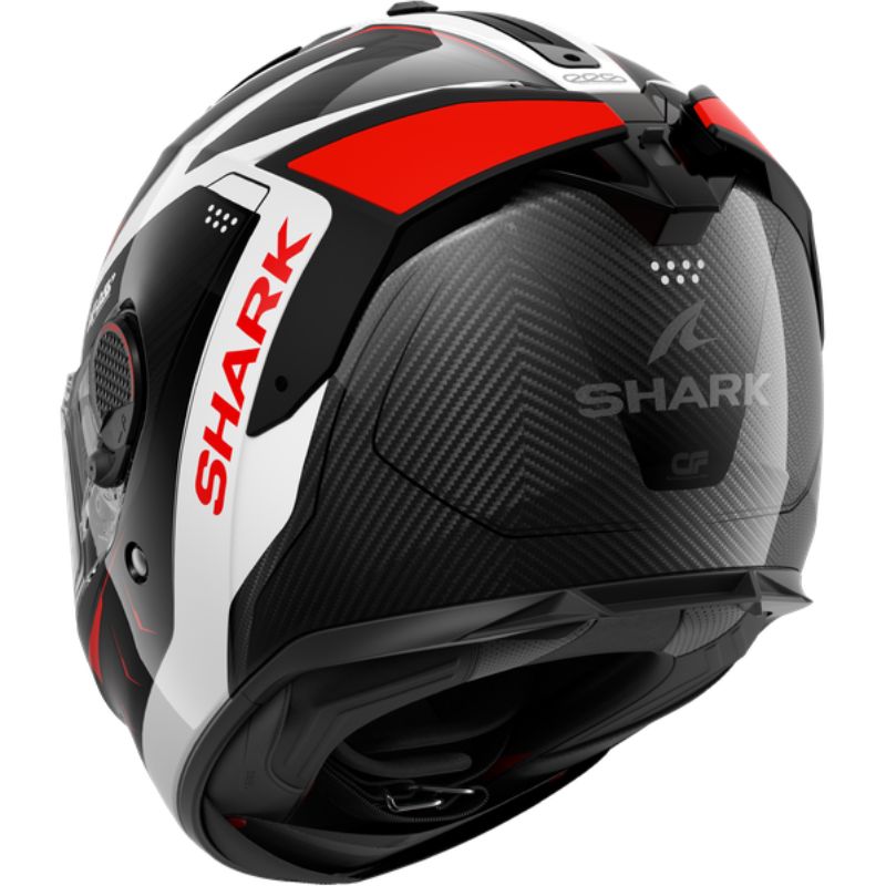 CASCO SHARK SPARTAN GT PRO CARBON MEKARIUM Carbbn Silver Red