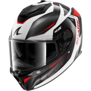 CASCO SHARK SPARTAN GT PRO CARBON MEKARIUM Carbbn Silver Red