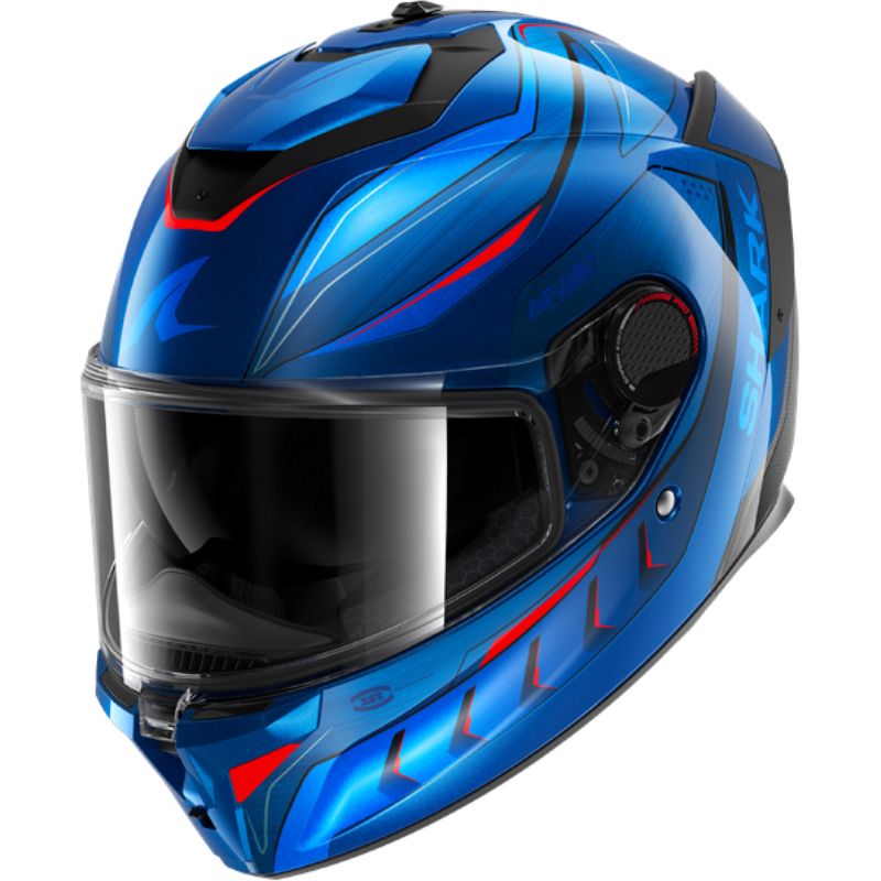 CASCO SHARK SPARTAN GT PRO CARBON MEKARIUM Carbon Blue Orange