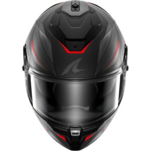 CASCO SHARK SPARTAN GT PRO CARBON MEKARIUM Mat Carbon Anthracite Red