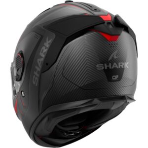 CASCO SHARK SPARTAN GT PRO CARBON MEKARIUM Mat Carbon Anthracite Red