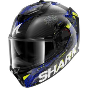 CASCO SHARK SPARTAN GT PRO CARBON SPEED-VIB Carbon Anthracite Blue