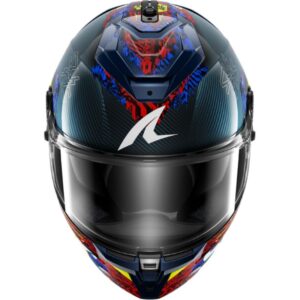 CASCO SHARK SPARTAN GT PRO CARBON SPEED-VIB Carbon Blue Red