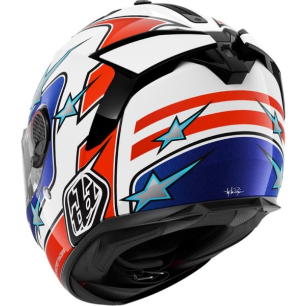 CASCO SHARK SPARTAN GT PRO FLAGSTAFF White Red Blue